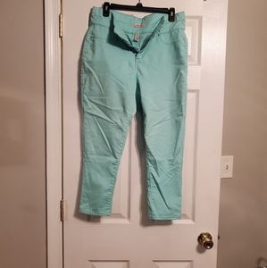 Cropped Teal Pant
